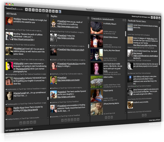SAML DINE SOCIALE MEDIER MED TWEETDECK