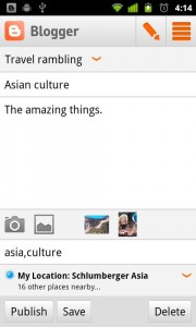 BLOGGING FRA MOBILEN