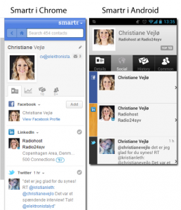 SÅDAN SAMLER DU KONTAKTERNE ÈT STED