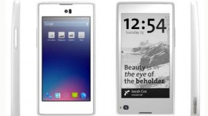 TO I ÈN-YOTAPHONE MED TOUCHSKÆRM TIL GADEN OG EPAPER TIL GÅRDEN