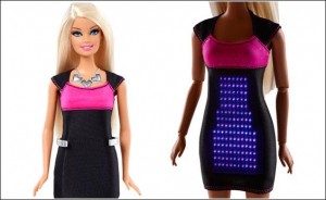BARBIE FLASHER PROGRAMMERBAR LED KJOLE