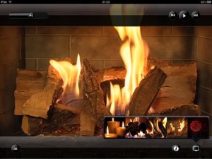 Knitrende digital pejs til julehyggen