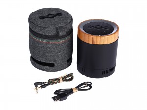 Bærbar højtaler med grøn samvittighed