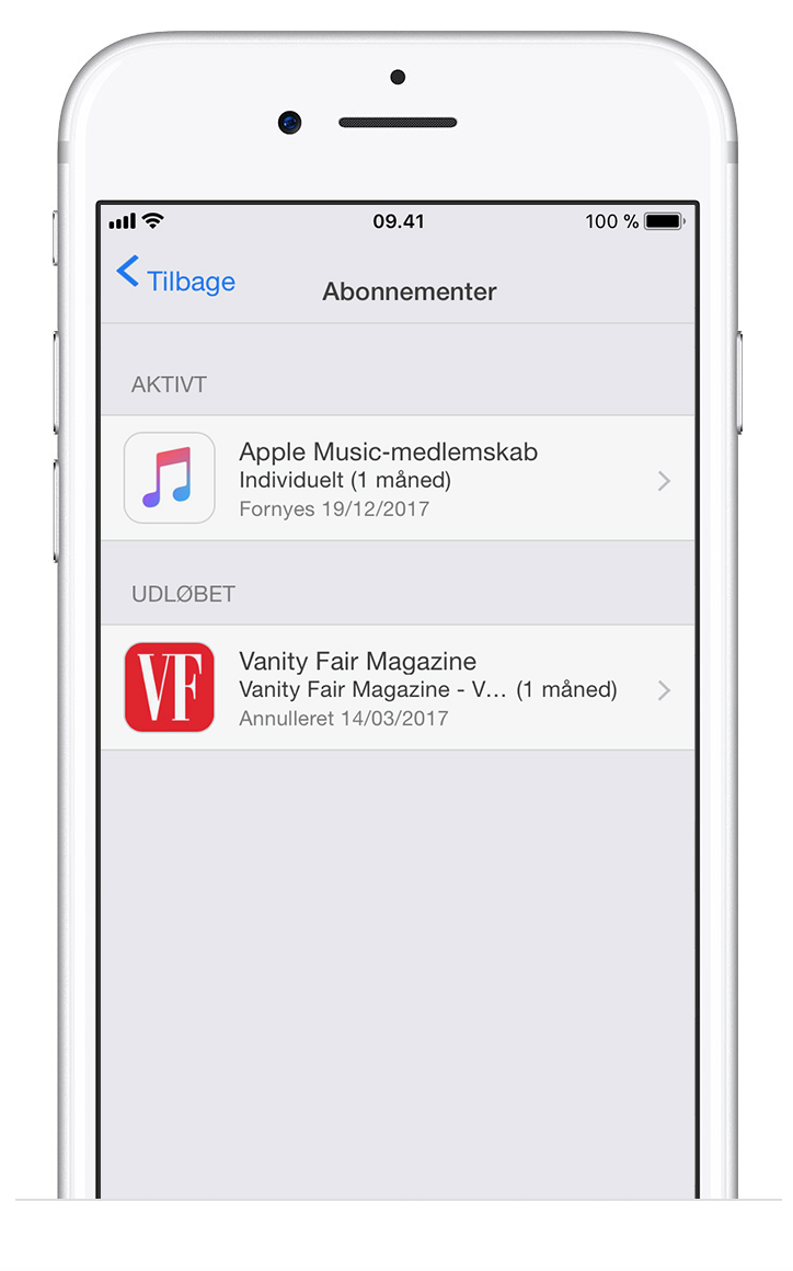 Sådan afmelder du abonnementer i appstore