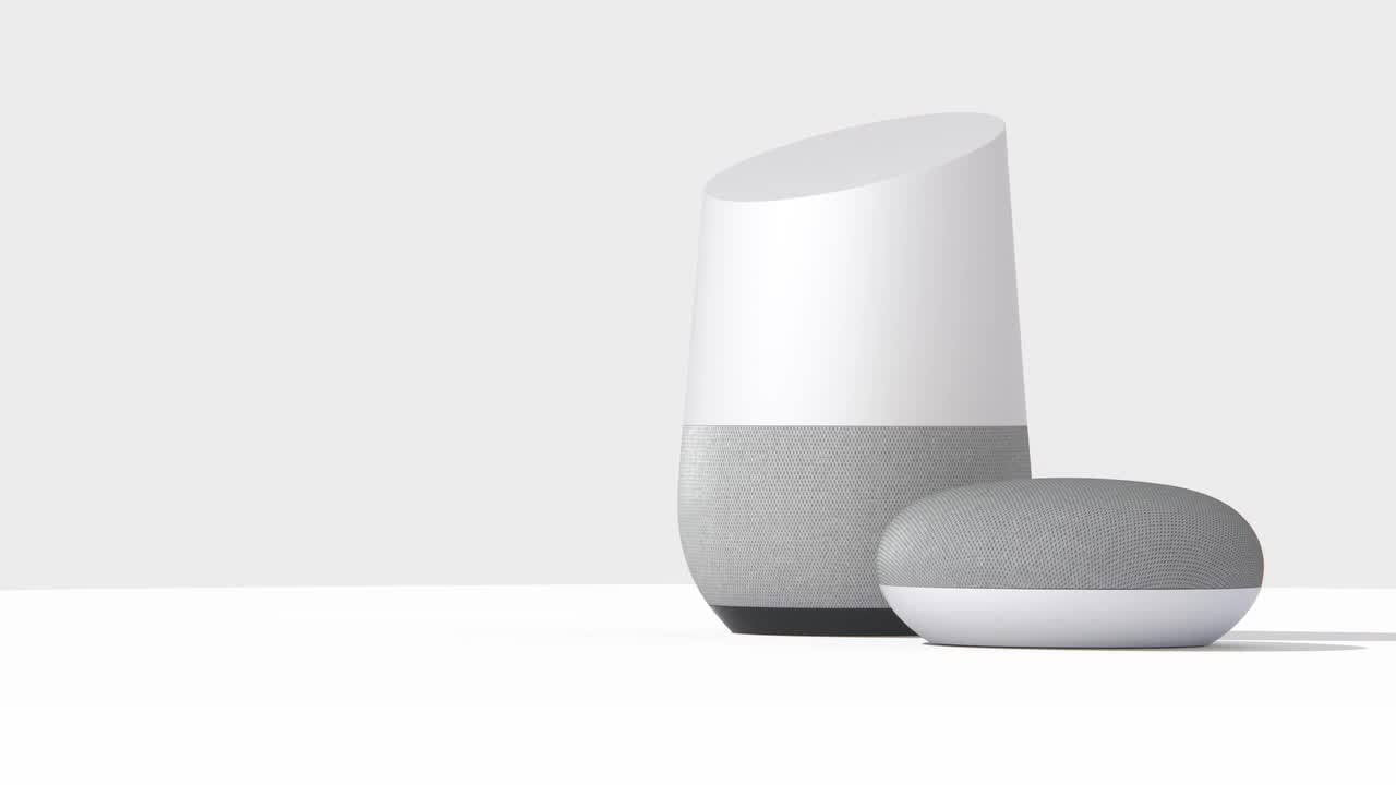 Google home mini og stor