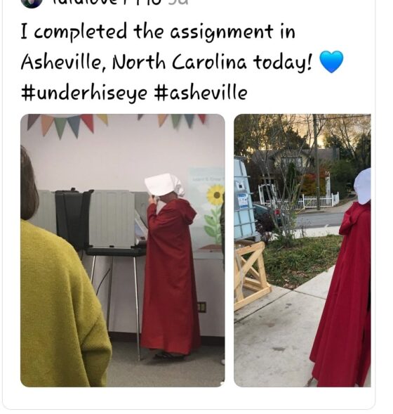 Kvinders krop i en mands hænder